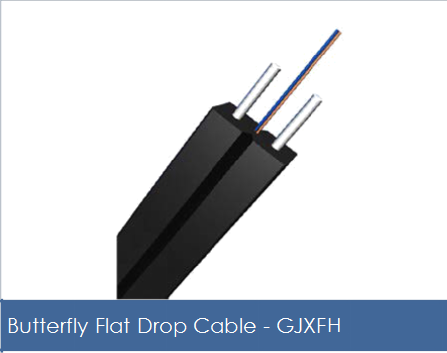 flat drop cable  ftth