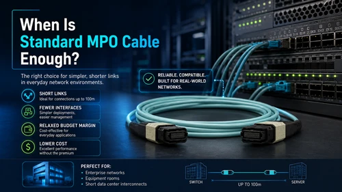 When Is Standard MPO Cable Enough When Is Standard MPO Cable Enough